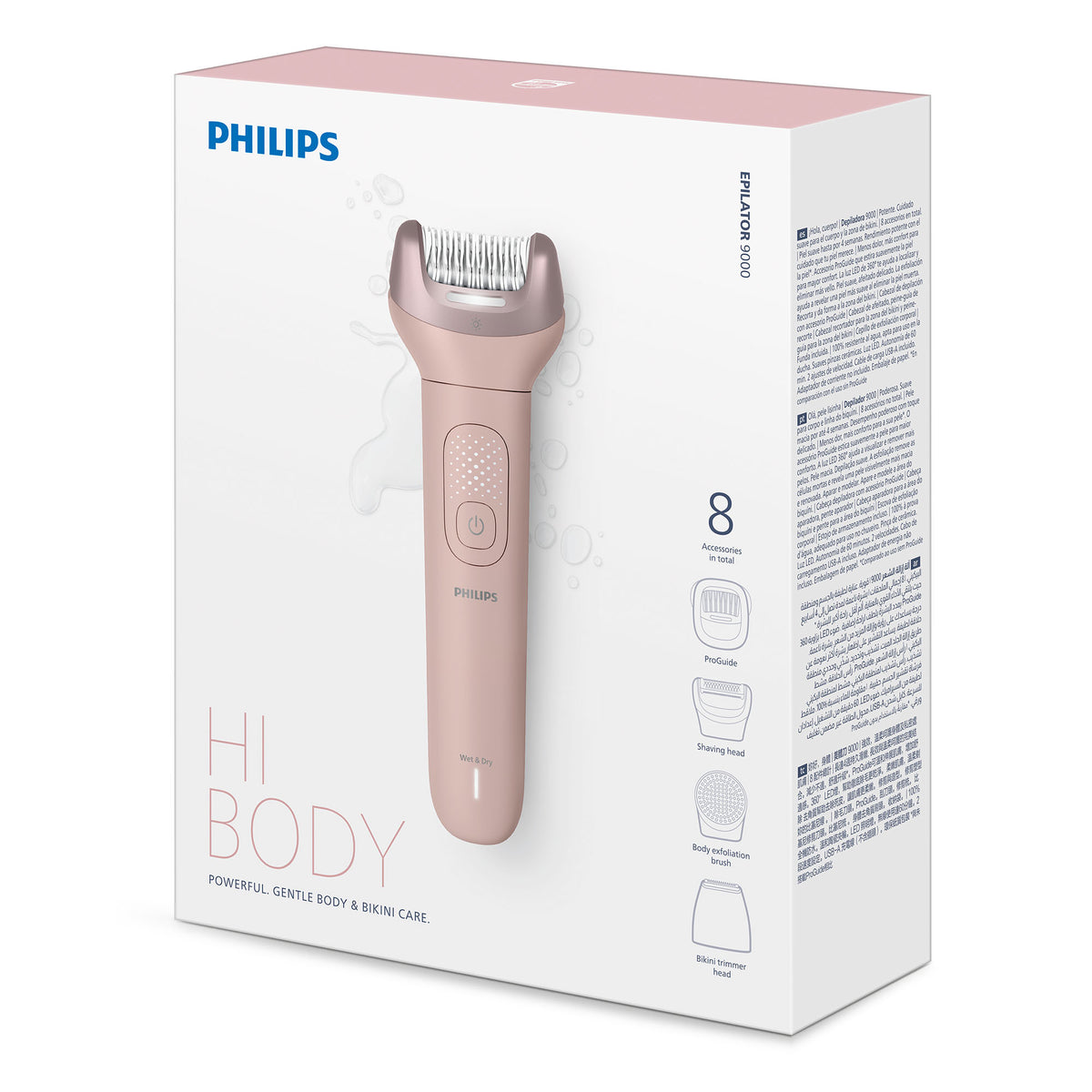 Depiladora Wet & Dry Epilator Series 9000 BRE719_00 Philips