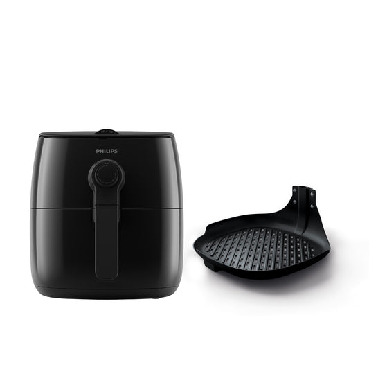 Combo Freidora de Aire Premium 4 litros Philips HD9721_94 + Accesorio de sartén con grill de la airfryer Philips HD9940_00