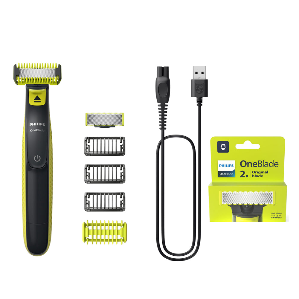 Combo Afeitadora de barba+Body Oneblade QP2824_10 + Repuesto de one blade Philips