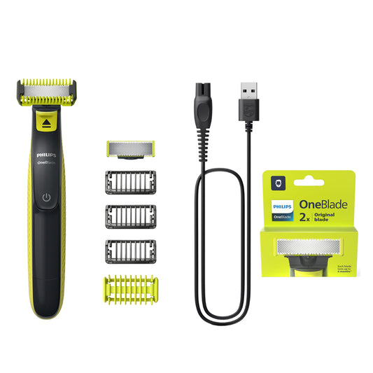 Combo Afeitadora de barba+Body Oneblade QP2824_10 + Repuesto de one blade Philips