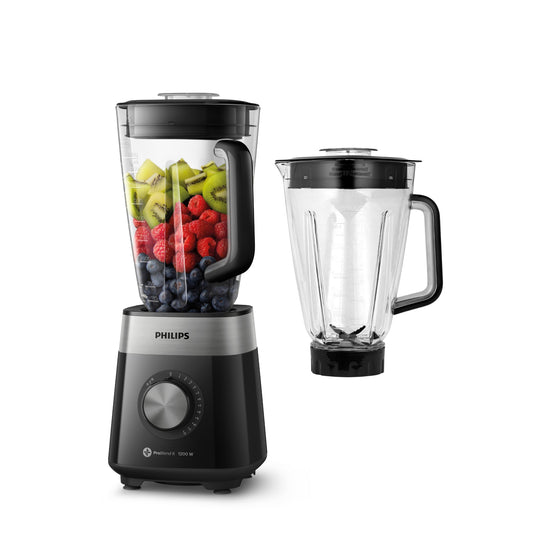 Licuadora 3 litros 12 vel 1200w vaso tritan + Regalo Vaso repuesto Philips